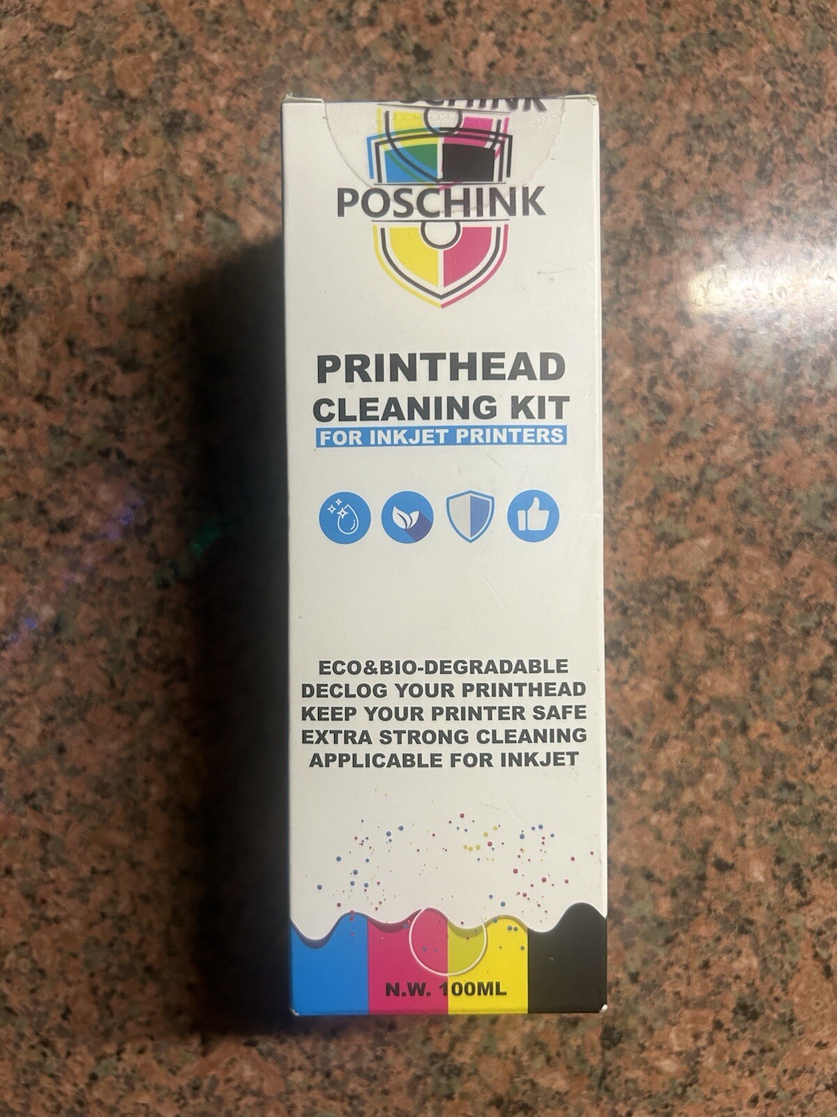 POSCHINK. Printhead Cleaning Kit for INKJET PRINTERS. 100 ml. New
