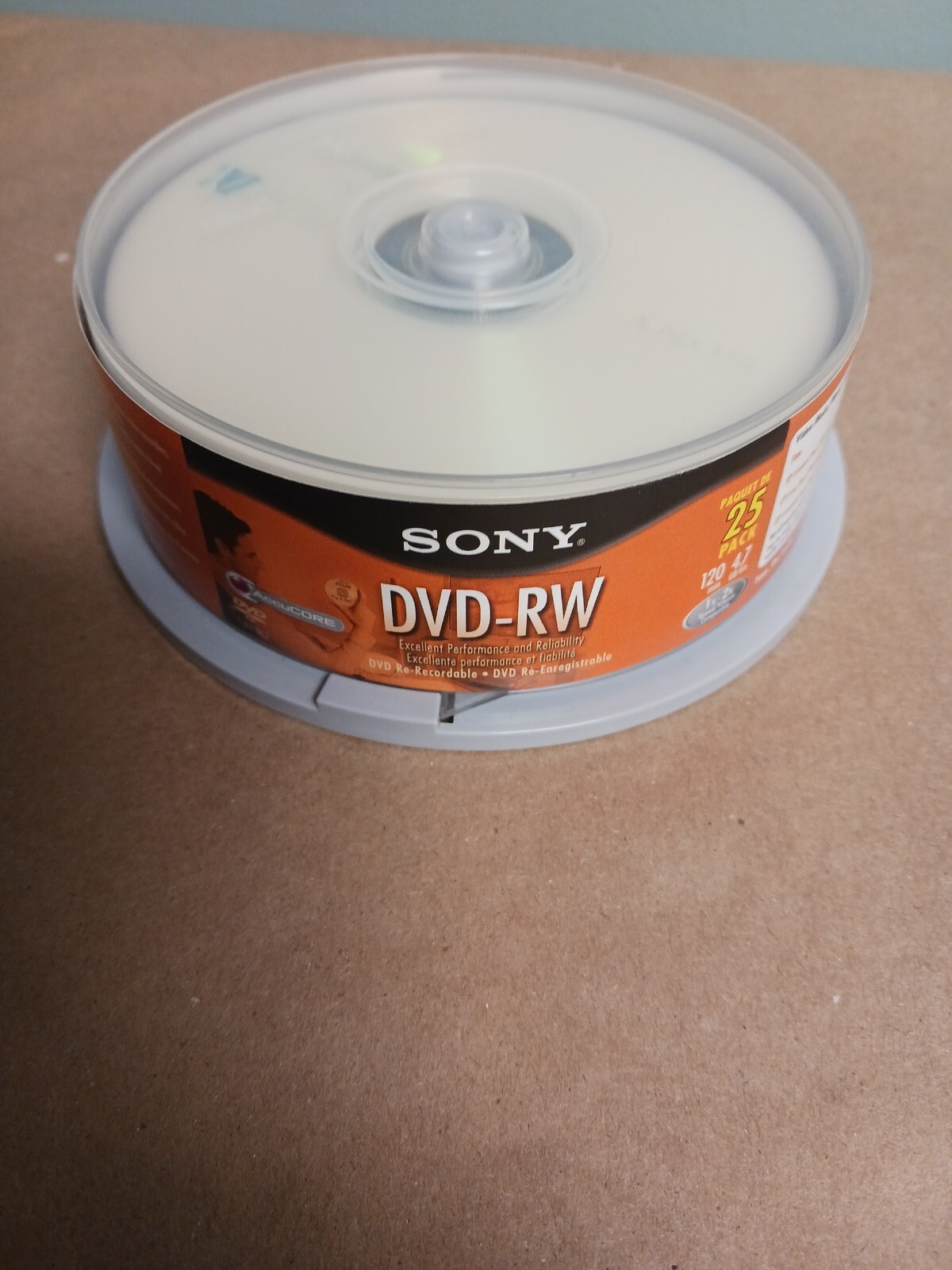 Sony DVD-RW Open Box of 25  DVDs  DMW47LS2 120 min 4.7 GB