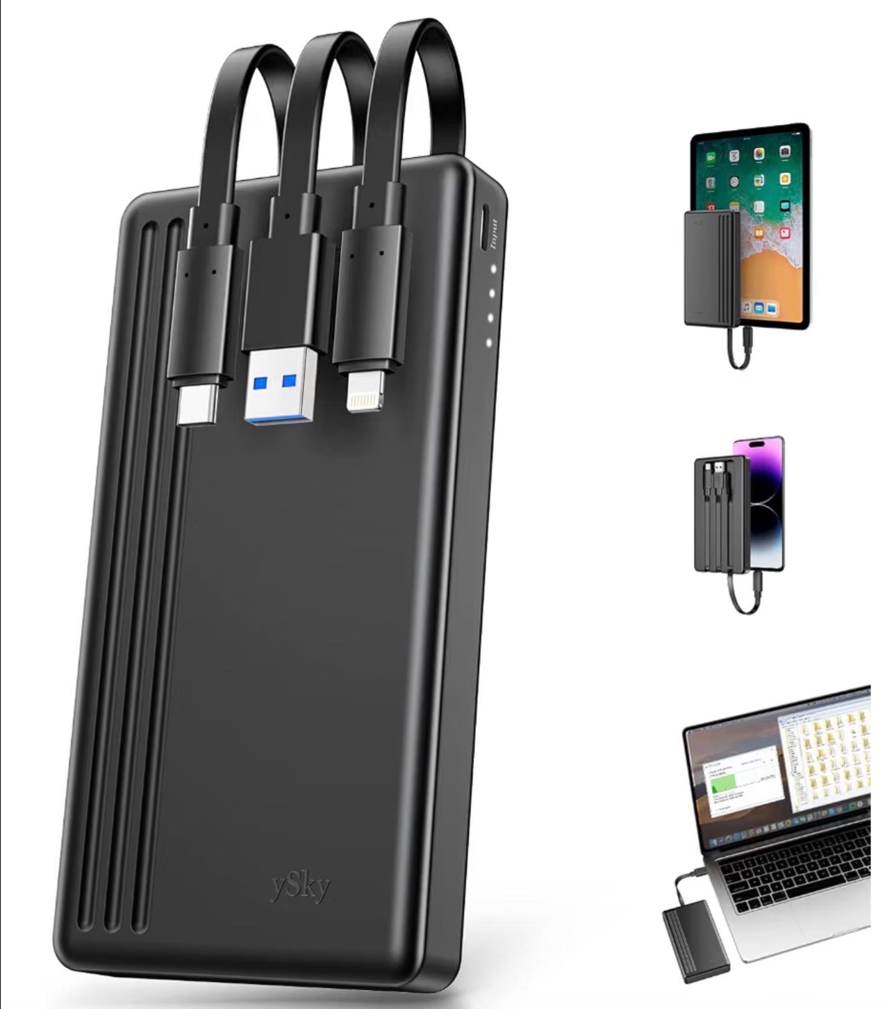 MFi Certified 1TB Portable External Hard Drive for iPhone iPad MacBook Windows