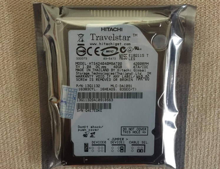 40GB IDE Hitachi HTS424040M9AT00 2.5" 9.5MM drive HDD