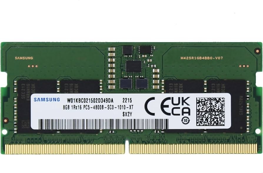 Samsung 8GB (1x8GB) DDR5-4800 SODIMM Laptop Memory RAM 4800MHz