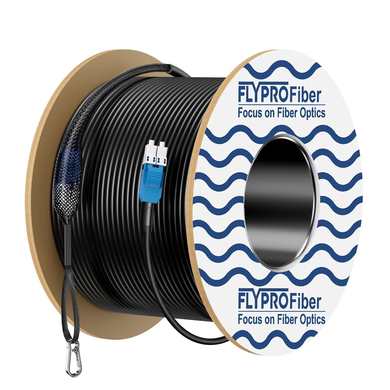Outdoor Single Mode LC to LC Fiber Patch Cable 50M/164Ft