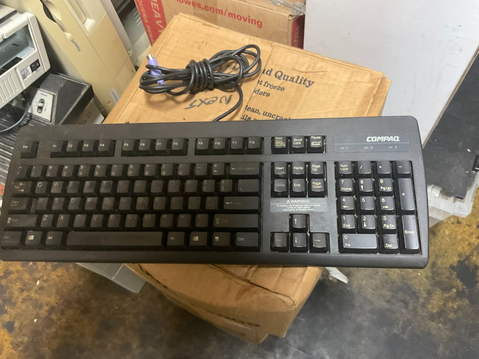 Vintage Compaq PS/2 Black Keyboard New - Works fine