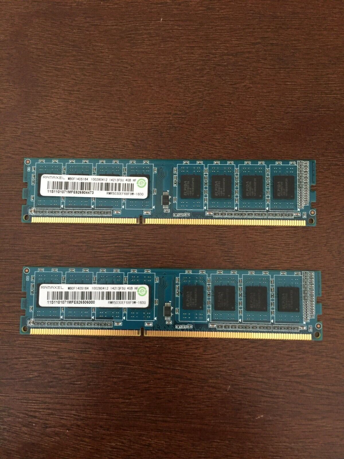 2 Ramaxel 4GB Memory Model RMR5030EF68F9W-1600