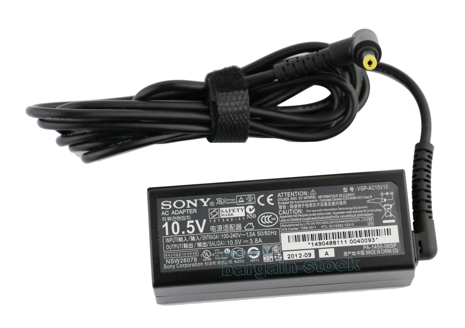 Sony 10.5V 3.8A Charger VGP-AC10V10 For Sony SVP132A1CP SVD1321X9EB AC Adapter