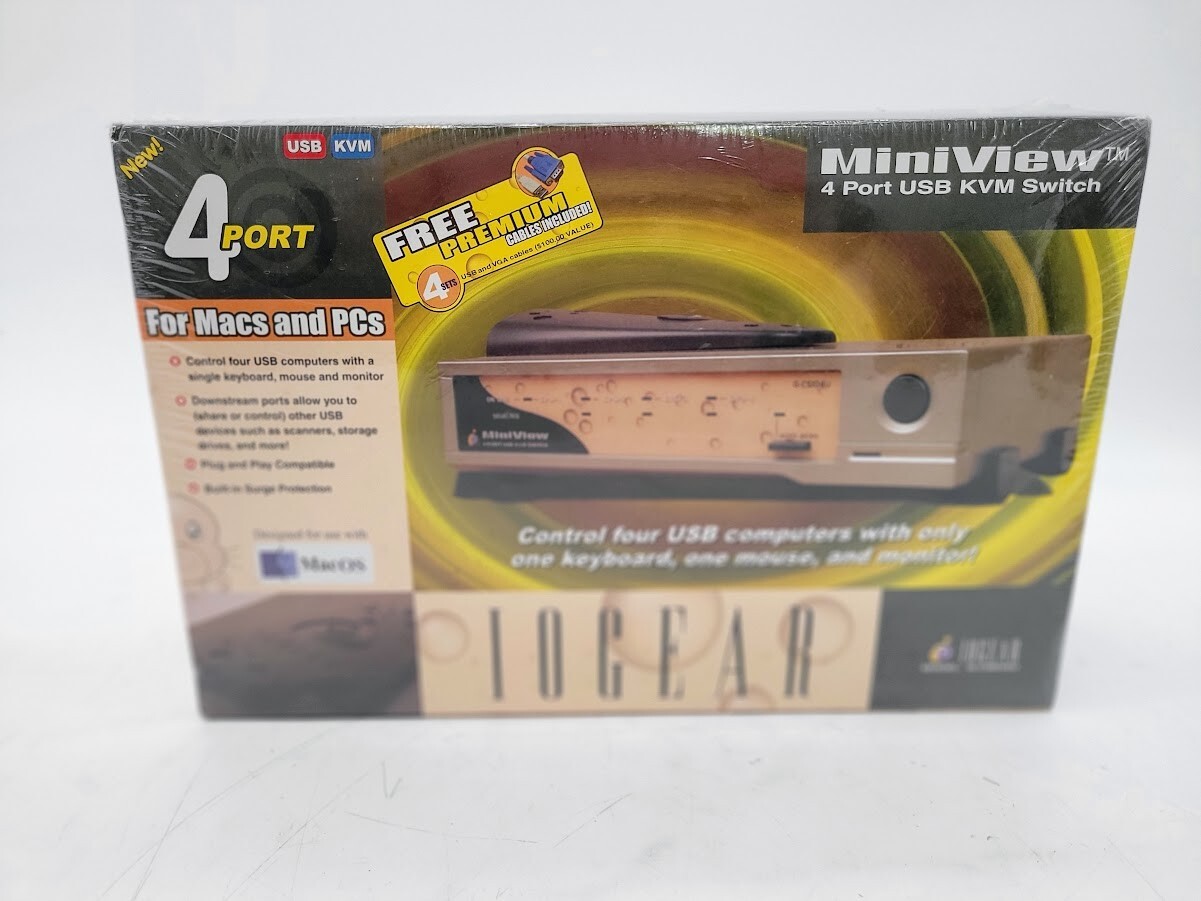 logear miniview 4 port usb kvm switch model: g-cs104u