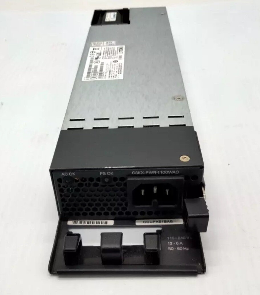 Genuine Cisco C3KX-PWR-1100WAC Power Supply for Catalyst 3560-X / 3750-X / 3850