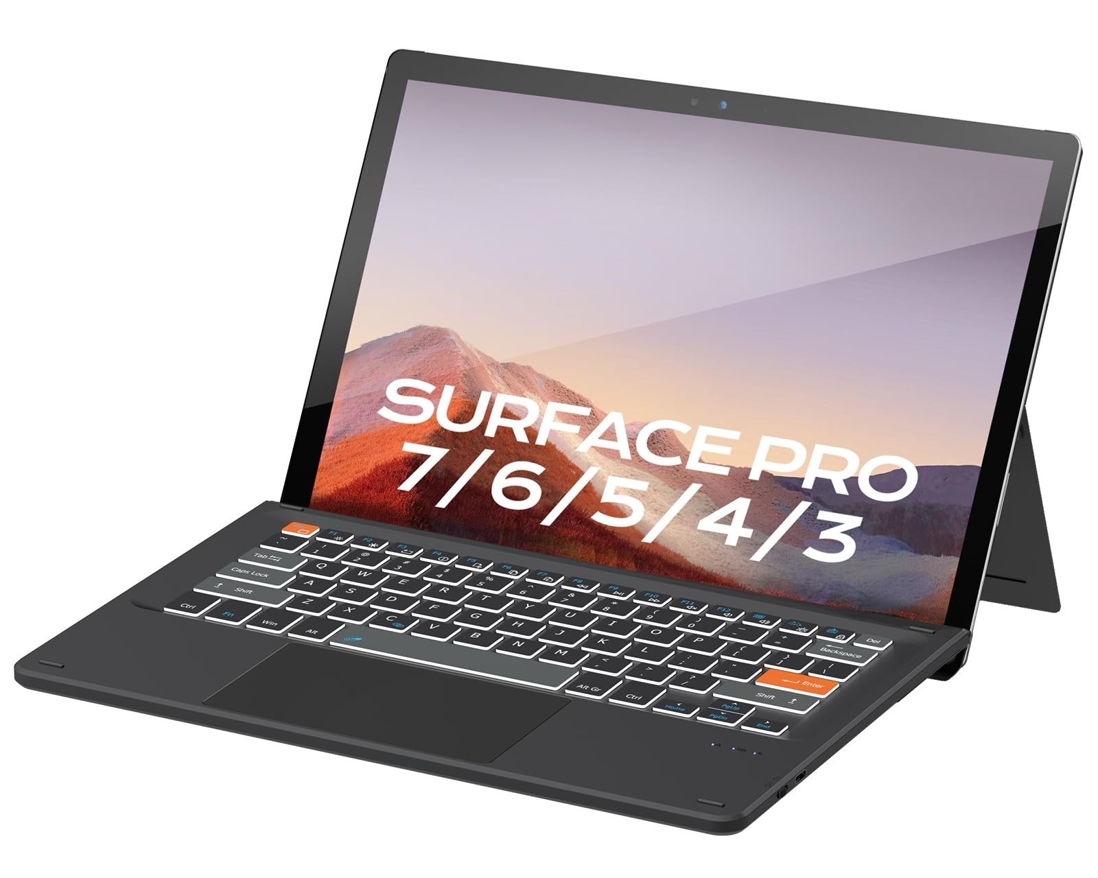 Doohoeek Surface Pro 7/7 Plus/6/5/4/3 12.3 inch Keyboard, Bluetooth Keyboard wit