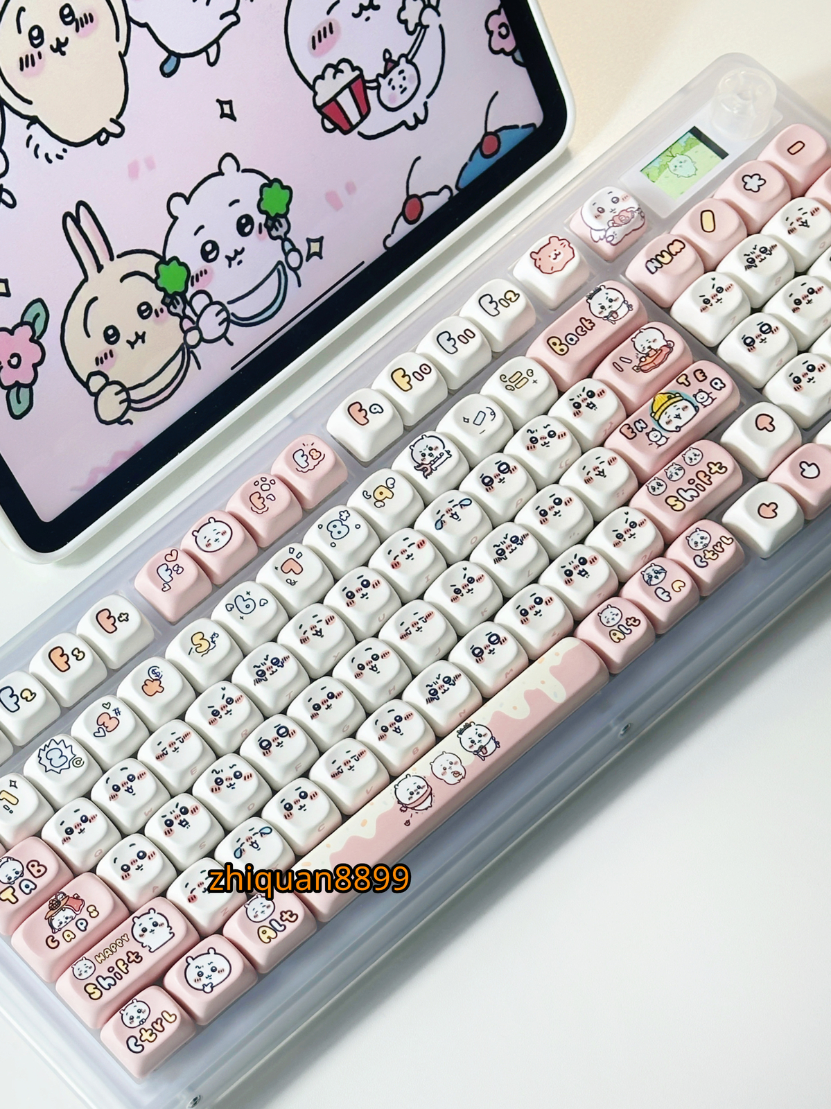 Chiikawa Hachiware Usagi PBT Keycaps 131 Key Cap for MX Mechanical Keyboard