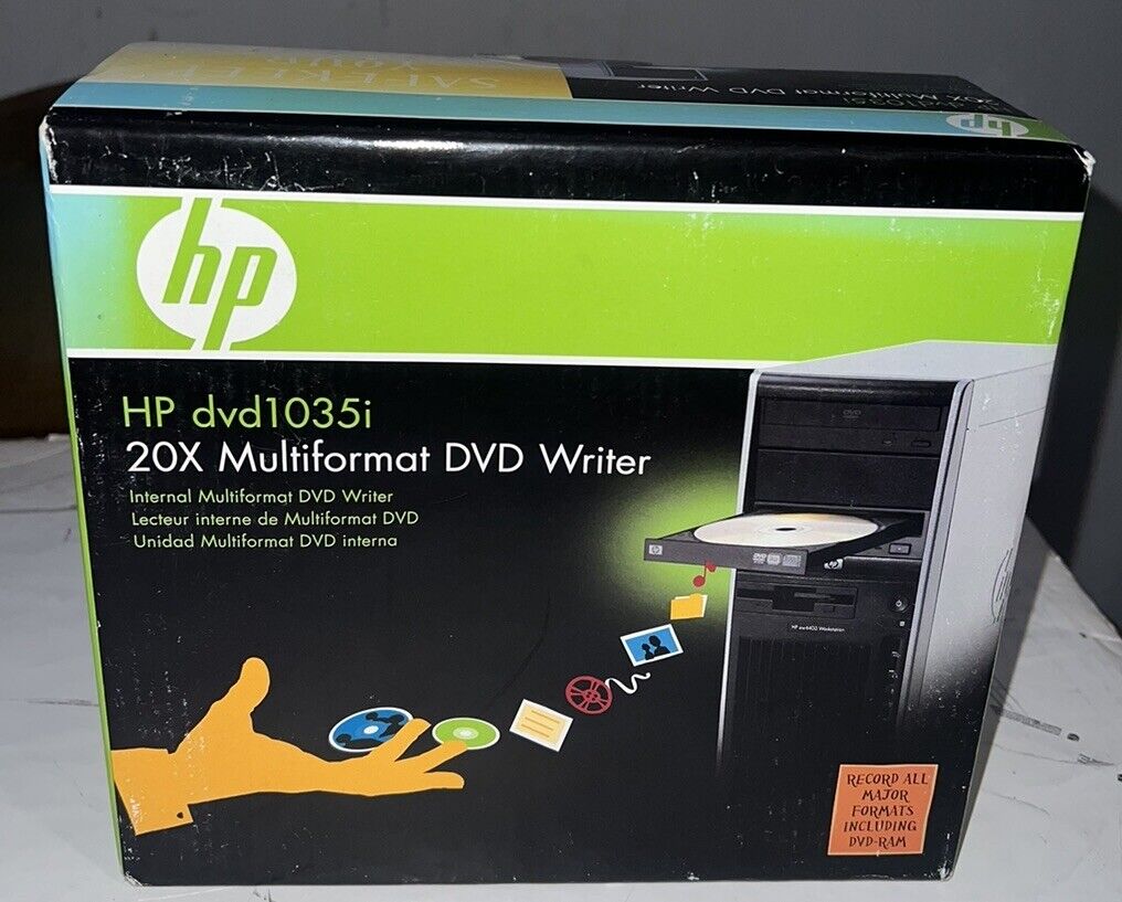 HP dvd1035i 20X Multiformat DVD Writer New in Box
