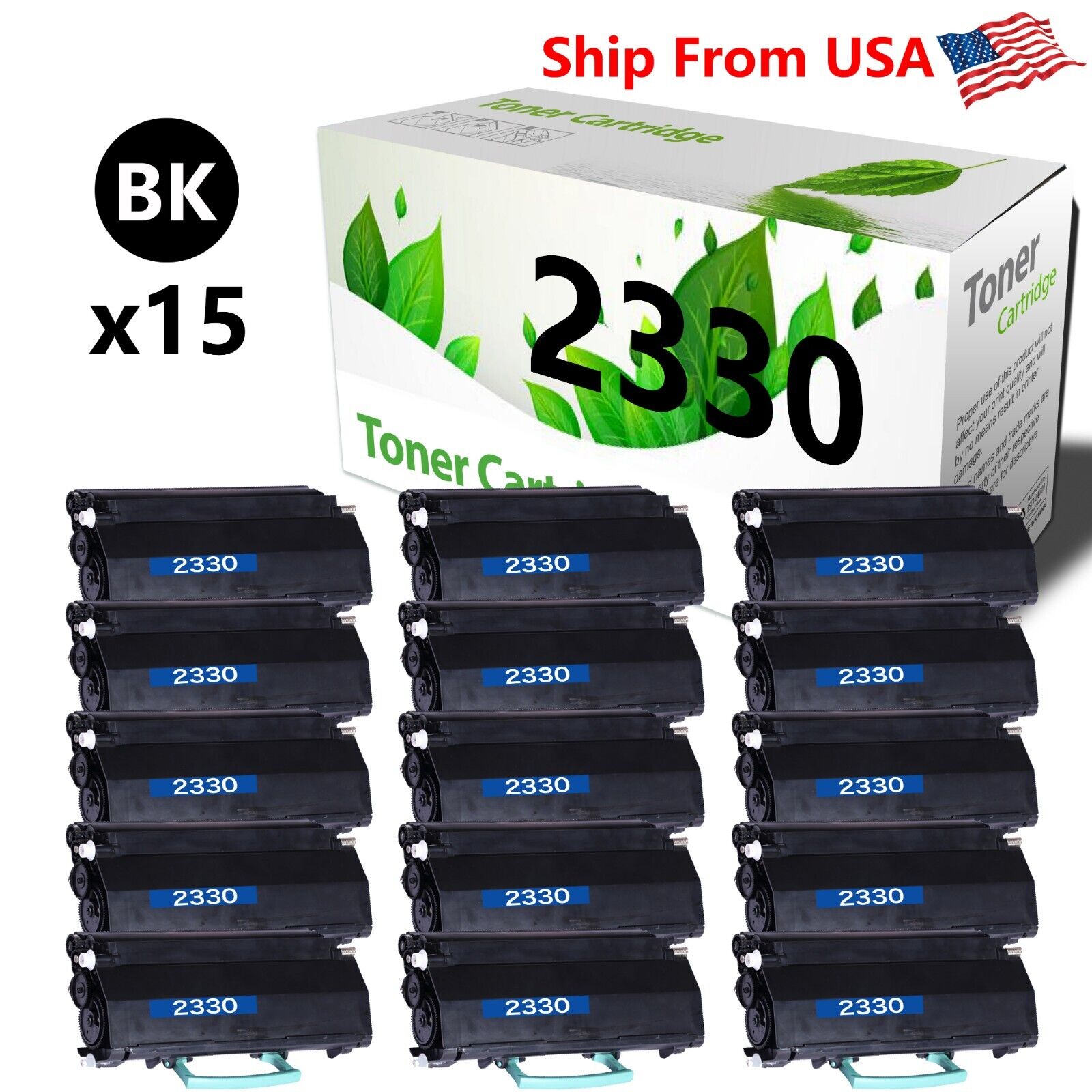 15PK 2330DN Toner Cartridge for 330-2666 Printer