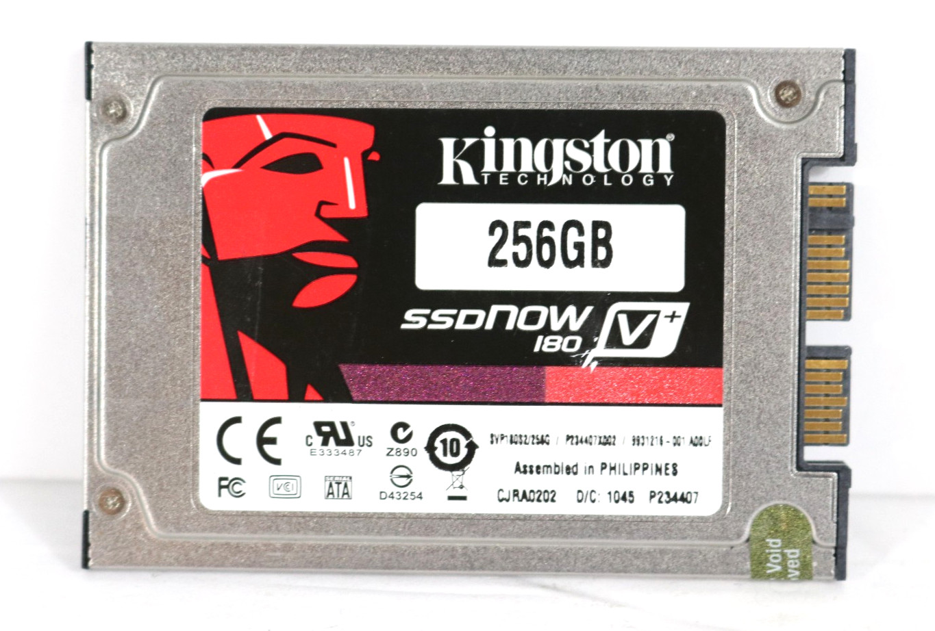 Kingston SSDNow V+ 256GB 1.8" microSATA SSD SVP180S2/256G