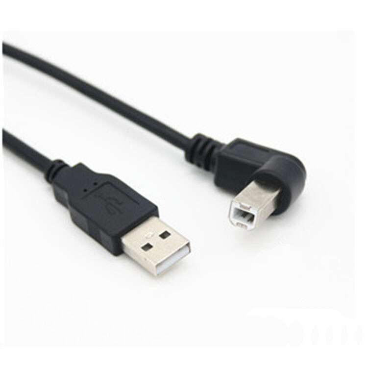 1m USB 2.0 A Male to USB B Male 90 Degree Right Angle Printer Scanner Cable