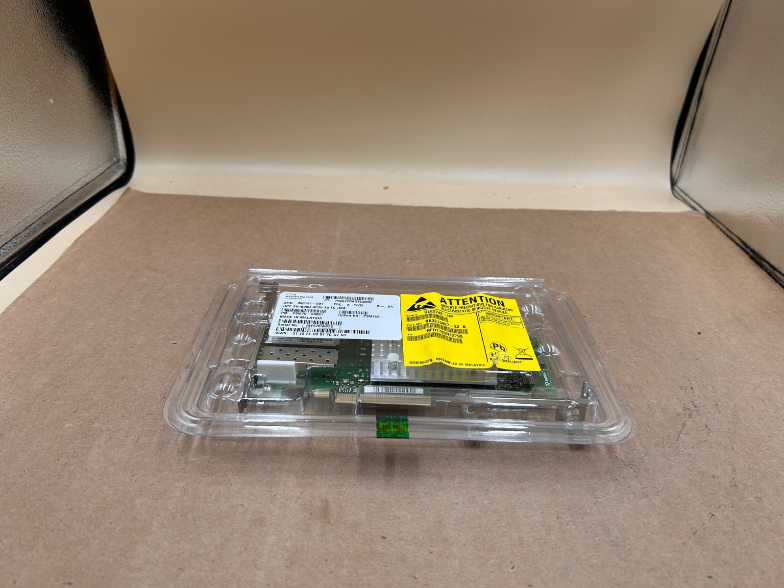HPE QLE2742-HP SN1600Q 868141-001  32GB DUAL PORT FC HBA P9M76-63001