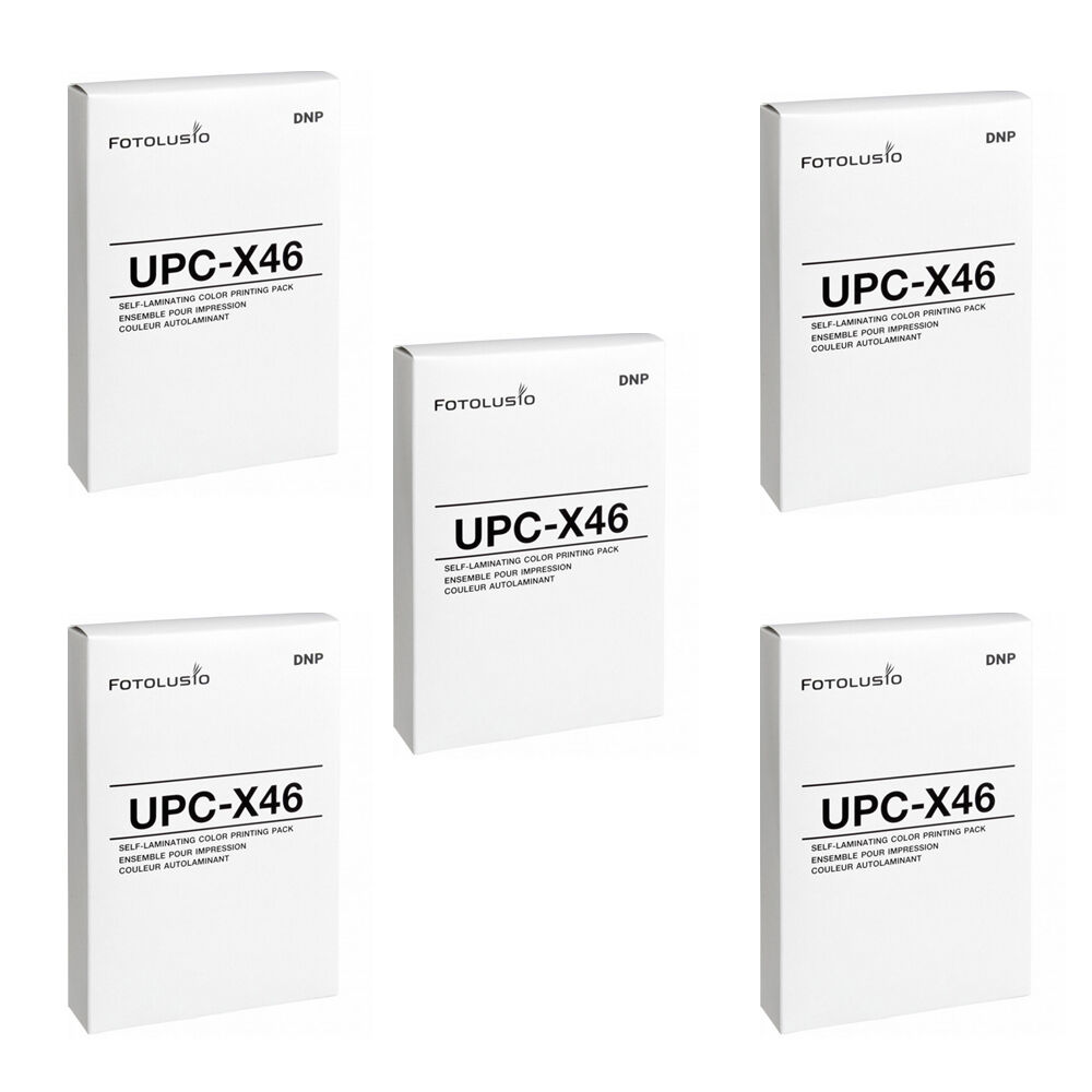 5 Packs DNP Fotolusio UPC-X46 Self Laminating Color Print Pack  