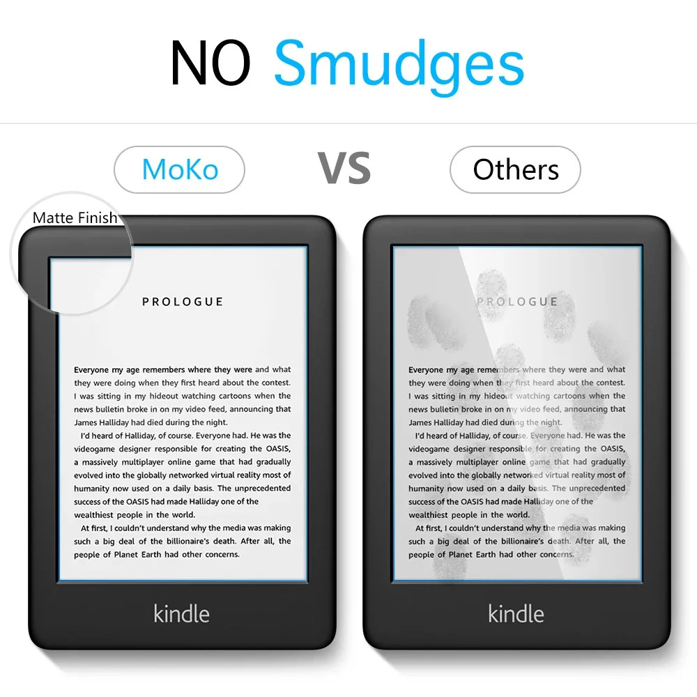 For Kindle 6 Inch Screen Protector 2 Pack Anti-Glare Pet