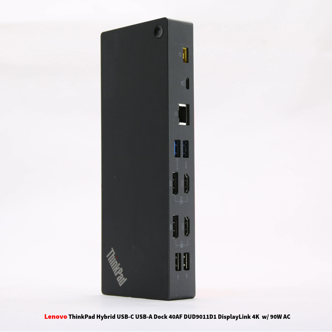 Lenovo ThinkPad Hybrid USB-C USB-A Dock 40AF DUD9011D1 DisplayLink 4K  w/ 90W AC