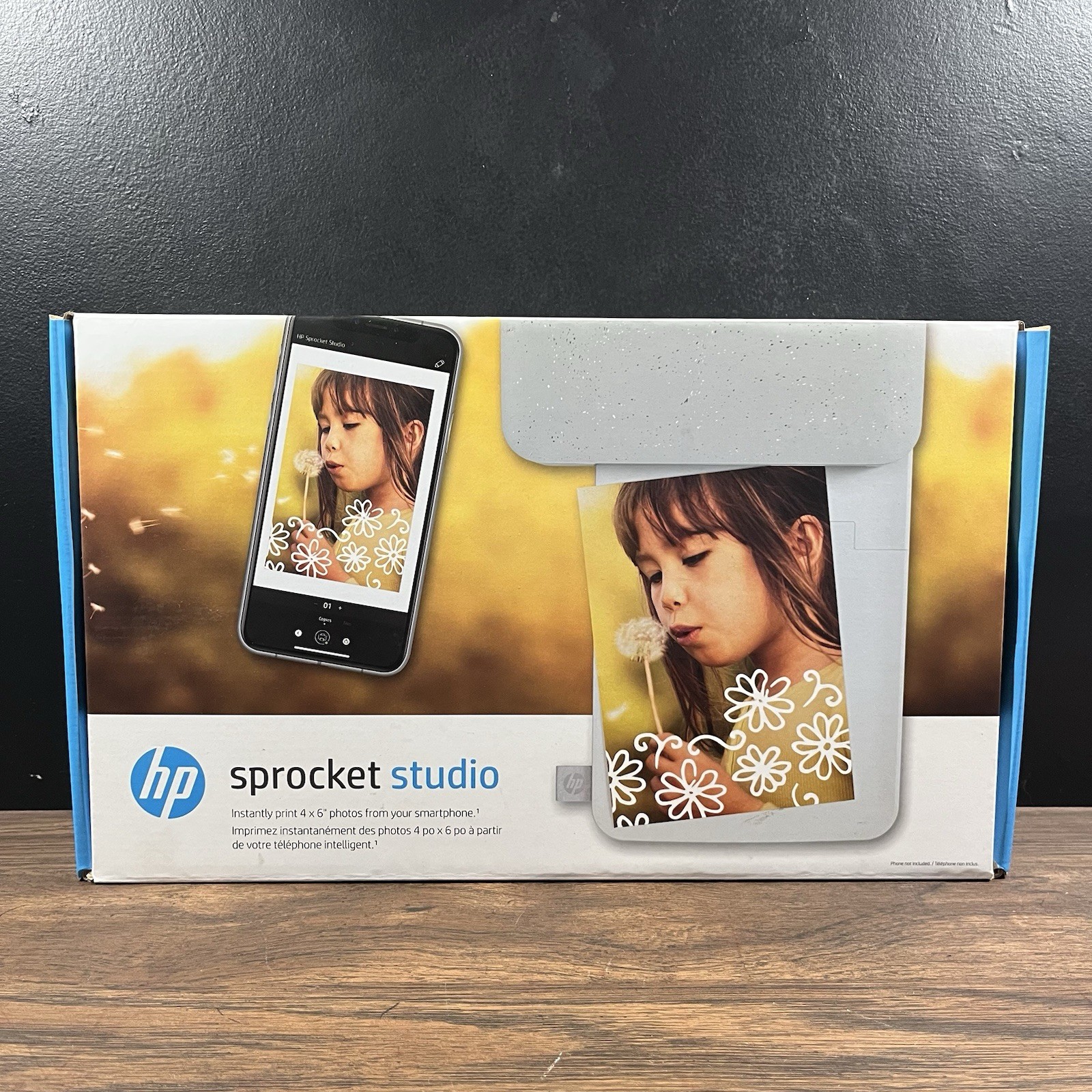 HP Sprocket Studio Bluetooth Laser Photo Printer Extra Value Bundle Clean