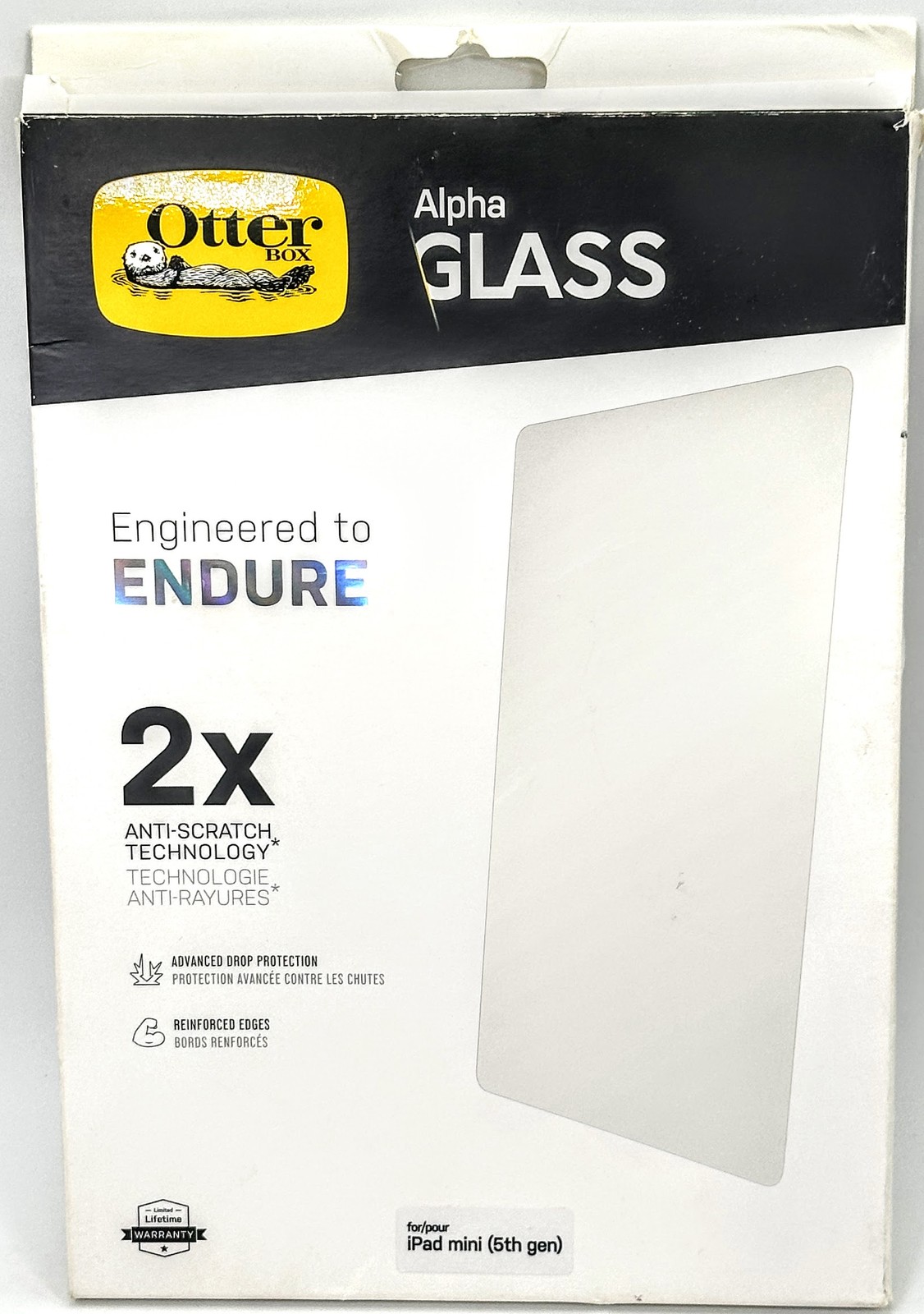 OtterBox Alpha Glass Screen Protector for iPad Mini 5th Gen Clear