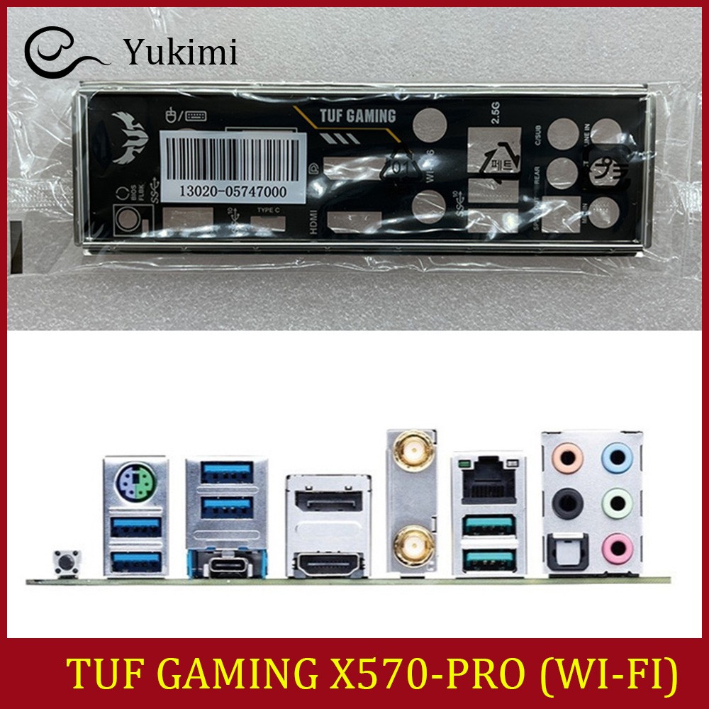 NEW FOR ASUS TUF GAMING X570-PRO (WI-FI) Ｍotherboard I/O Shield Backplate