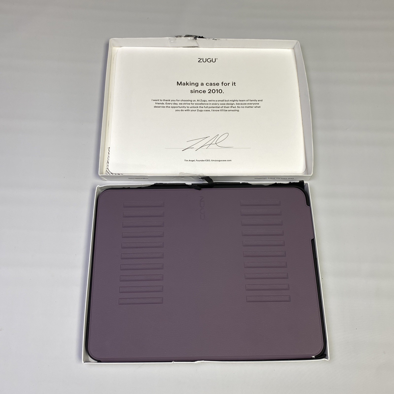 Zugu Case iPad Pro 13" M4 2024 Berry Purple New Open Box