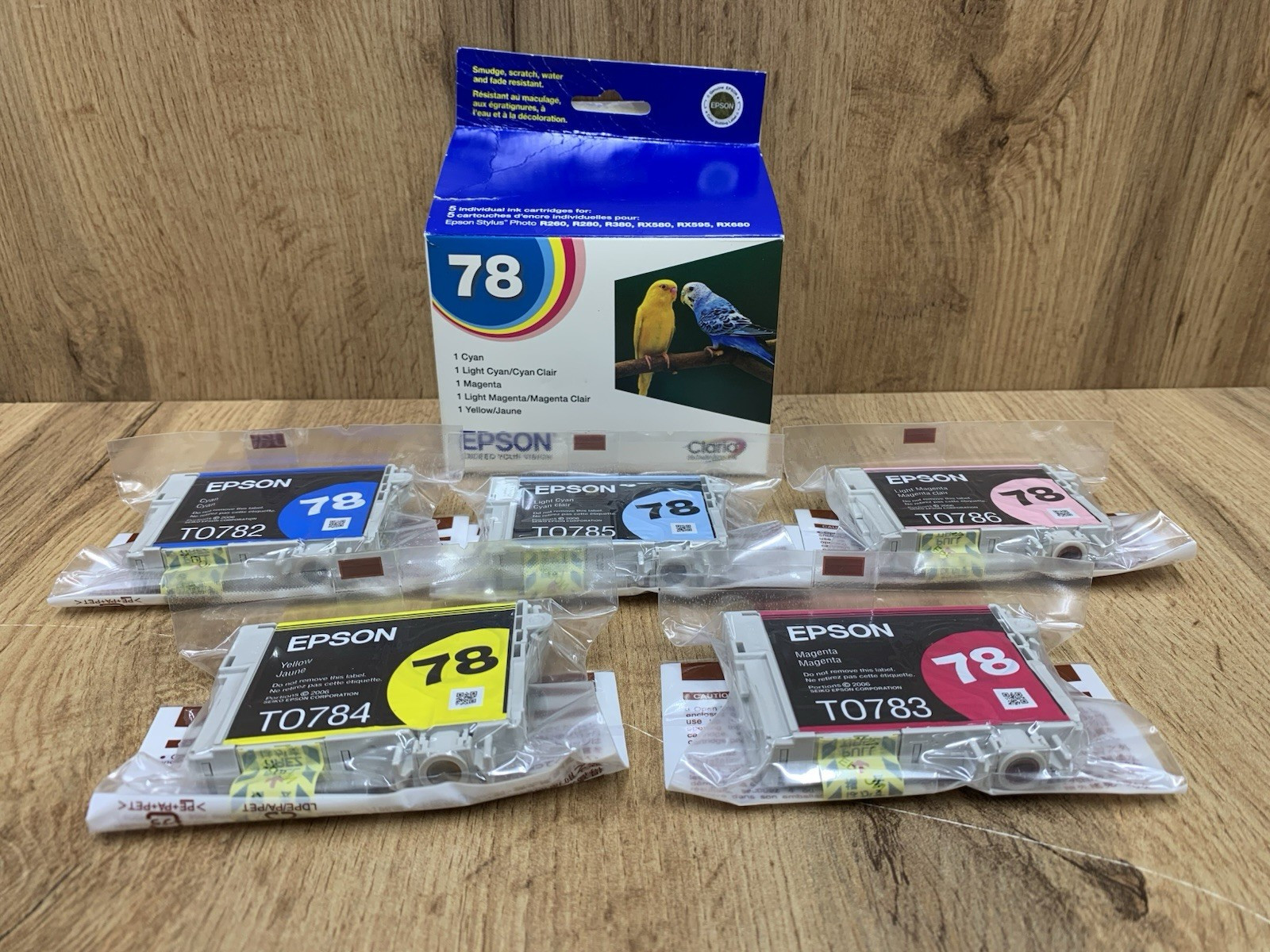 Epson 78 T078920 Genuine OEM Ink 5 Pack Cyan Magenta Yellow LC LM Sealed