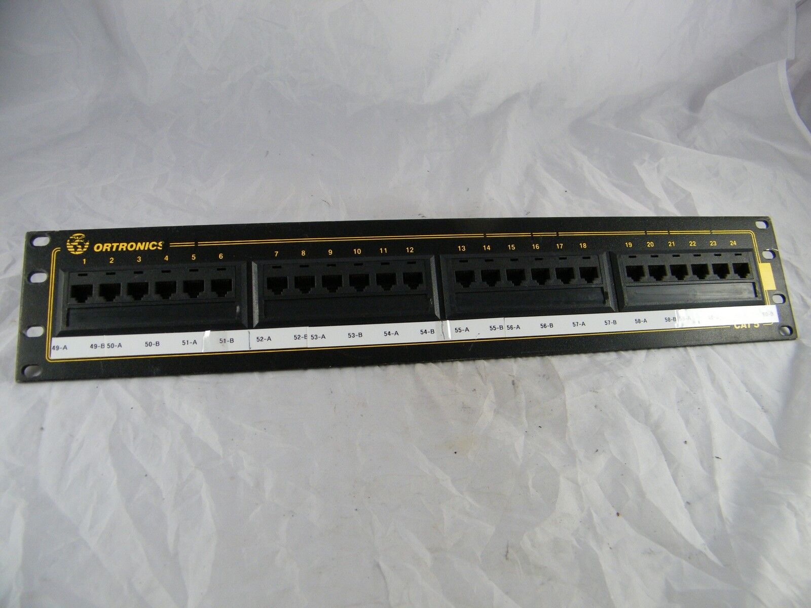 ORTRONICS ~  24 PORT PATCH PANEL ~  PART # OR- 851000304