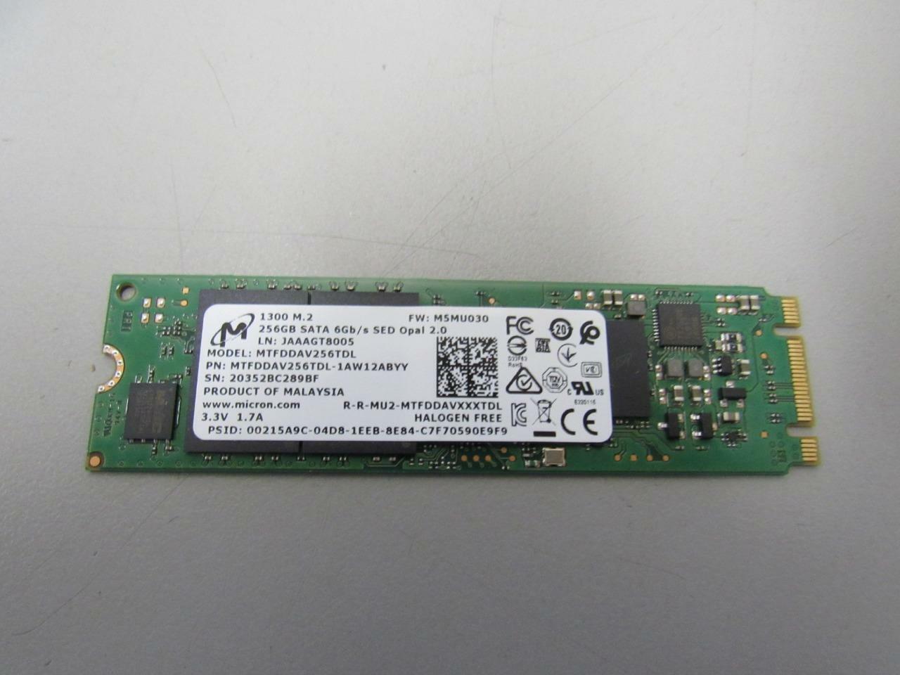 Micron 1300 M.2 2280 SSD 256GB SATA 6Gb/s MTFDDAV256TDL