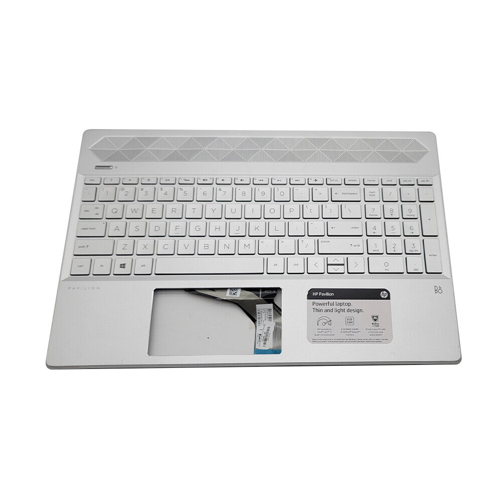 For HP Pavilion 15CS 15-CS 15T-CS 15-CW 15-CS1006TX Palmrest Keyboard Backlit US