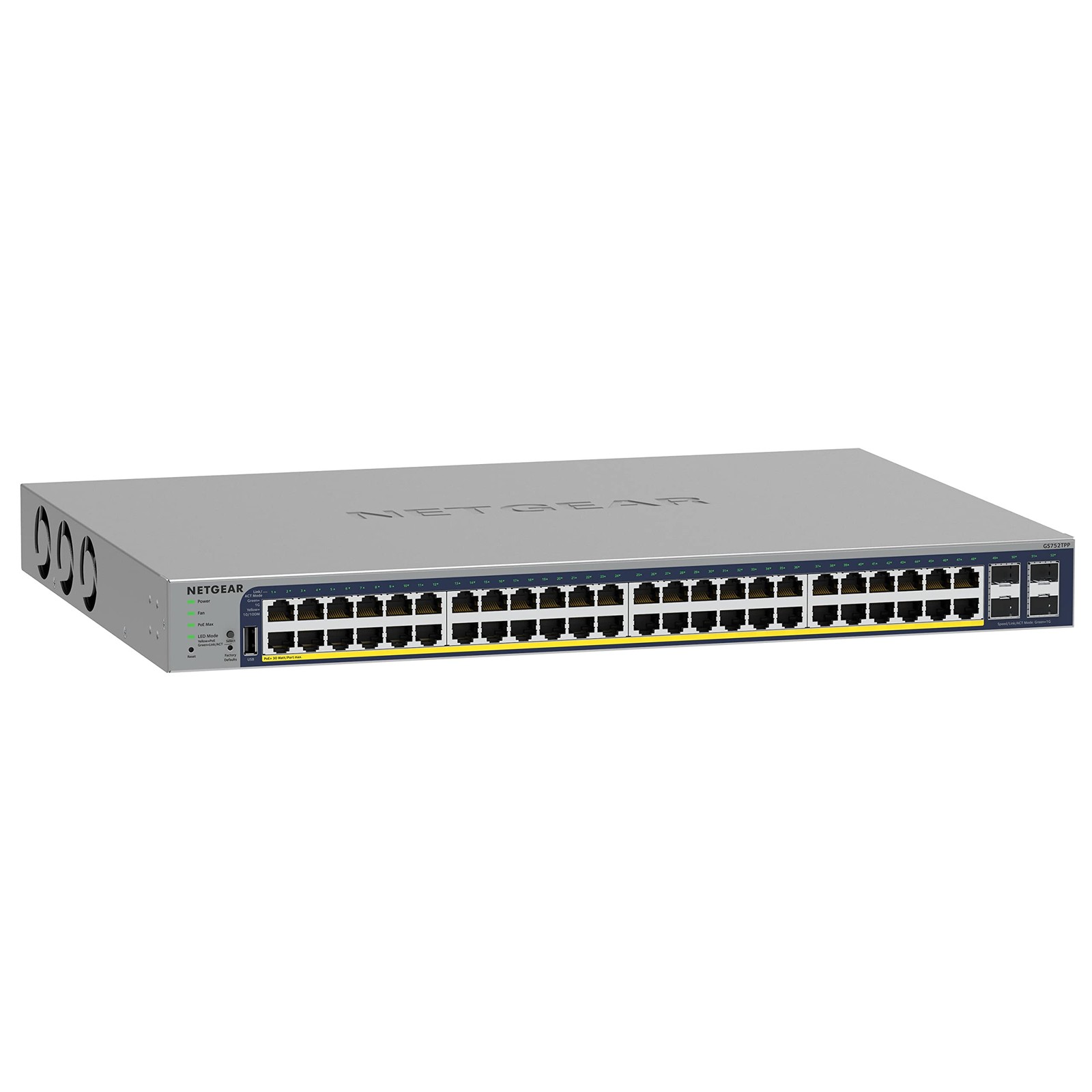 NETGEAR 52-Port PoE Gigabit Ethernet Smart Switch (GS752TPP) 48 x PoE+