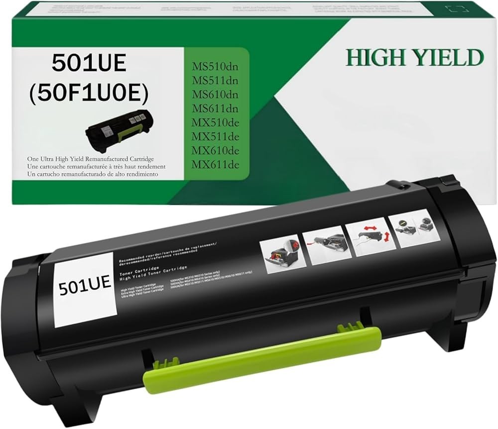 FOR Lexmark 50F1U0E Ultra High Yield Toner Cartridge MS510 MS610 MX511d MX510de