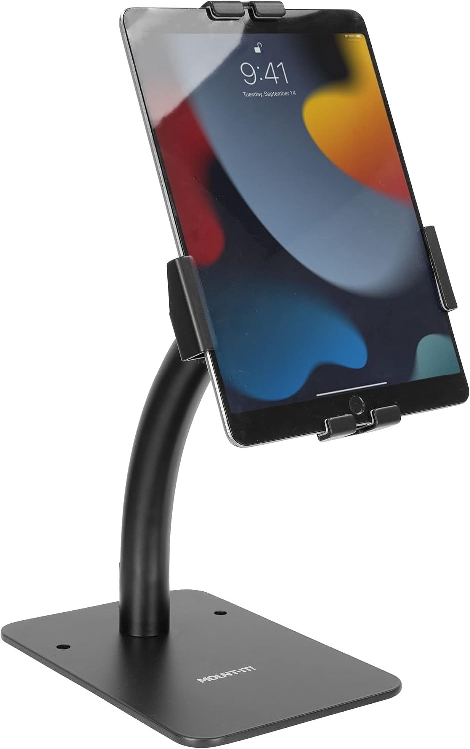 Mount-It Anti-Theft Tablet Kiosk Countertop Stand, Universal Retail, Black