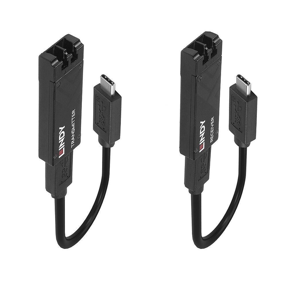Lindy Fibre Optic USB 3.2 Type C Extender Digital Cable/Data CAT 6a 43312