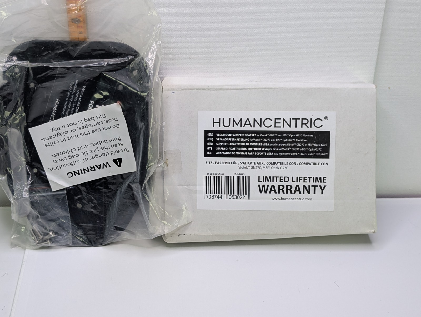 2x HumanCentric 101-1043 VESA Mount Adapter Bracket Viotek GN27C MSI Optix G27C