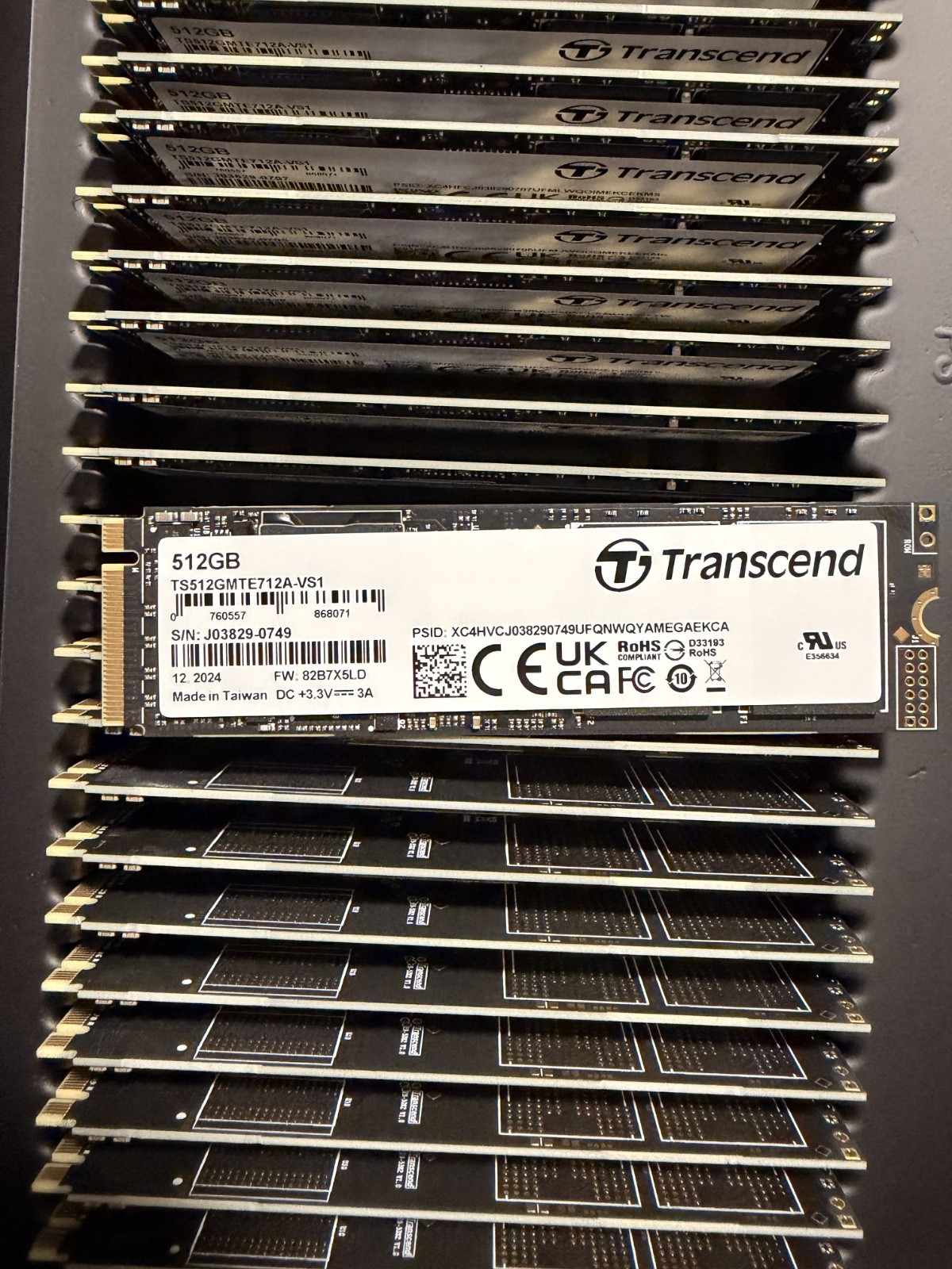 Transcend 512GB M.2 2280 SSD NVMe PCIe Gen4x4 TS512GMTE712A-VS1 SSD