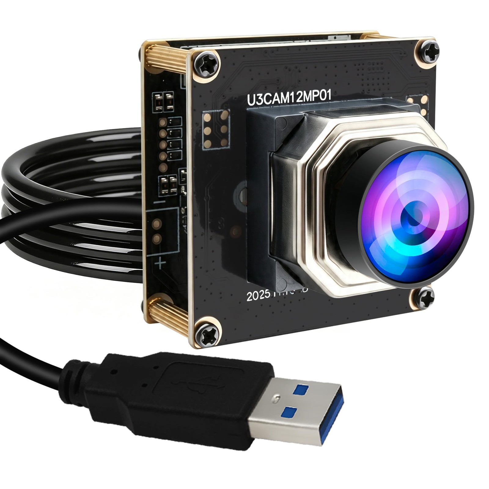 High Speed USB3.0 Autofocus Fisheye Camera Module, 1080P/230fps, 4K/60fps, 12...