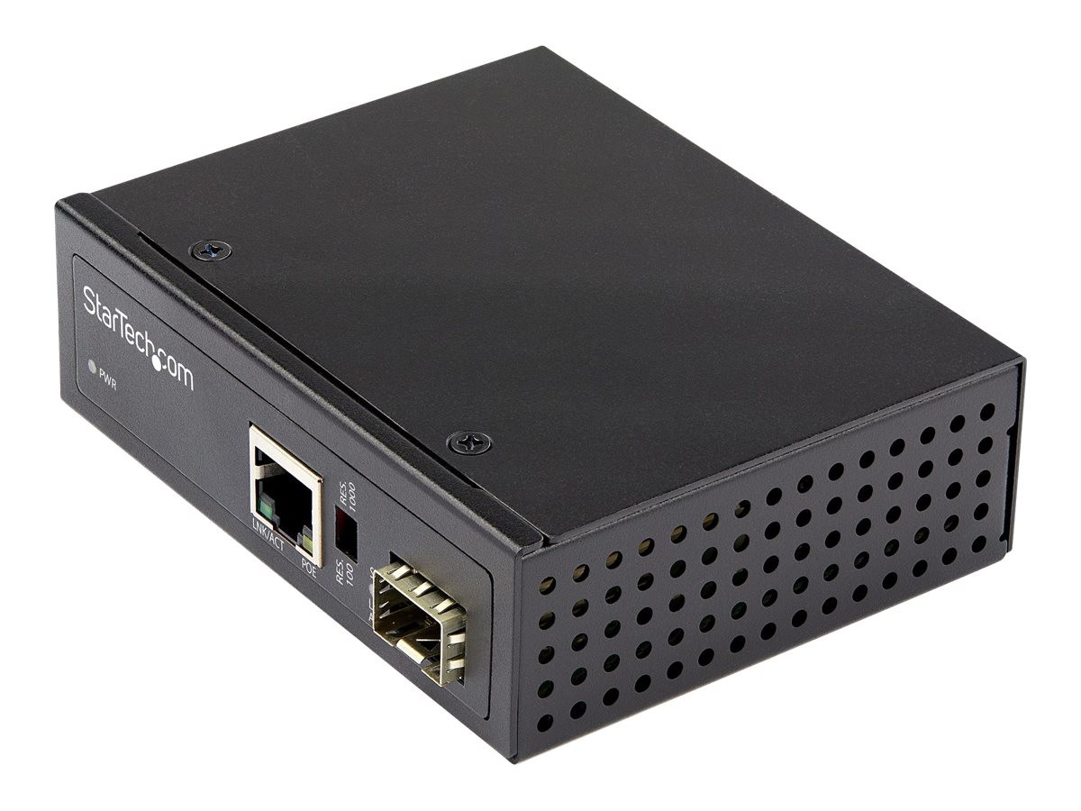 Startech PoE+ Industrial Fiber to Ethernet Media Converter 60W, IMC1GSFP60W