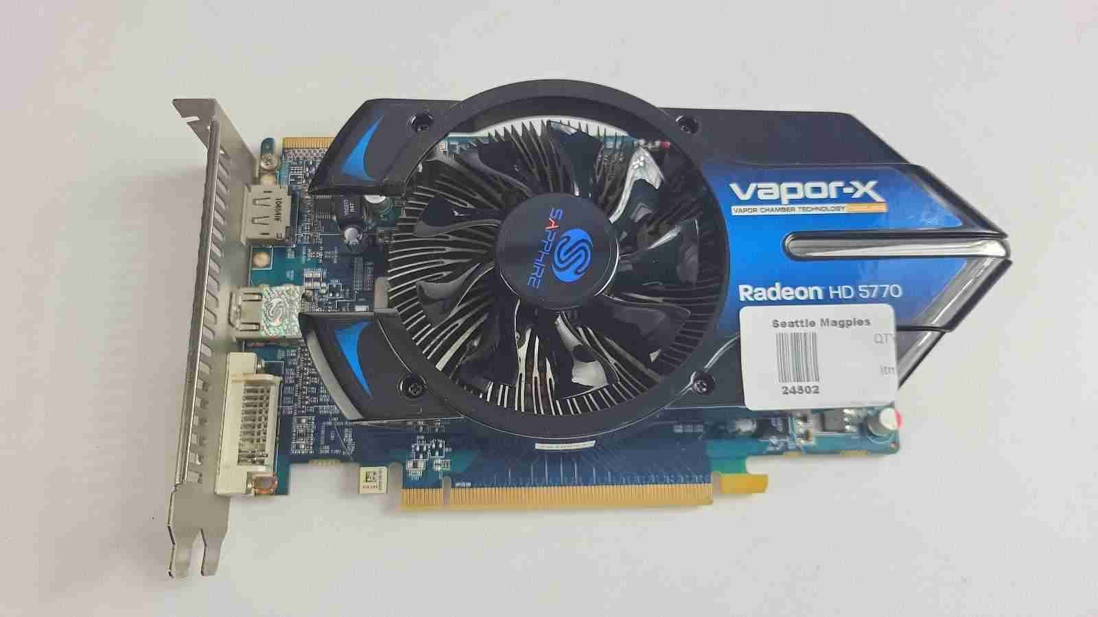 Sapphire Vapor-x Radeon HD 5770 1GB Gaming Graphics Card