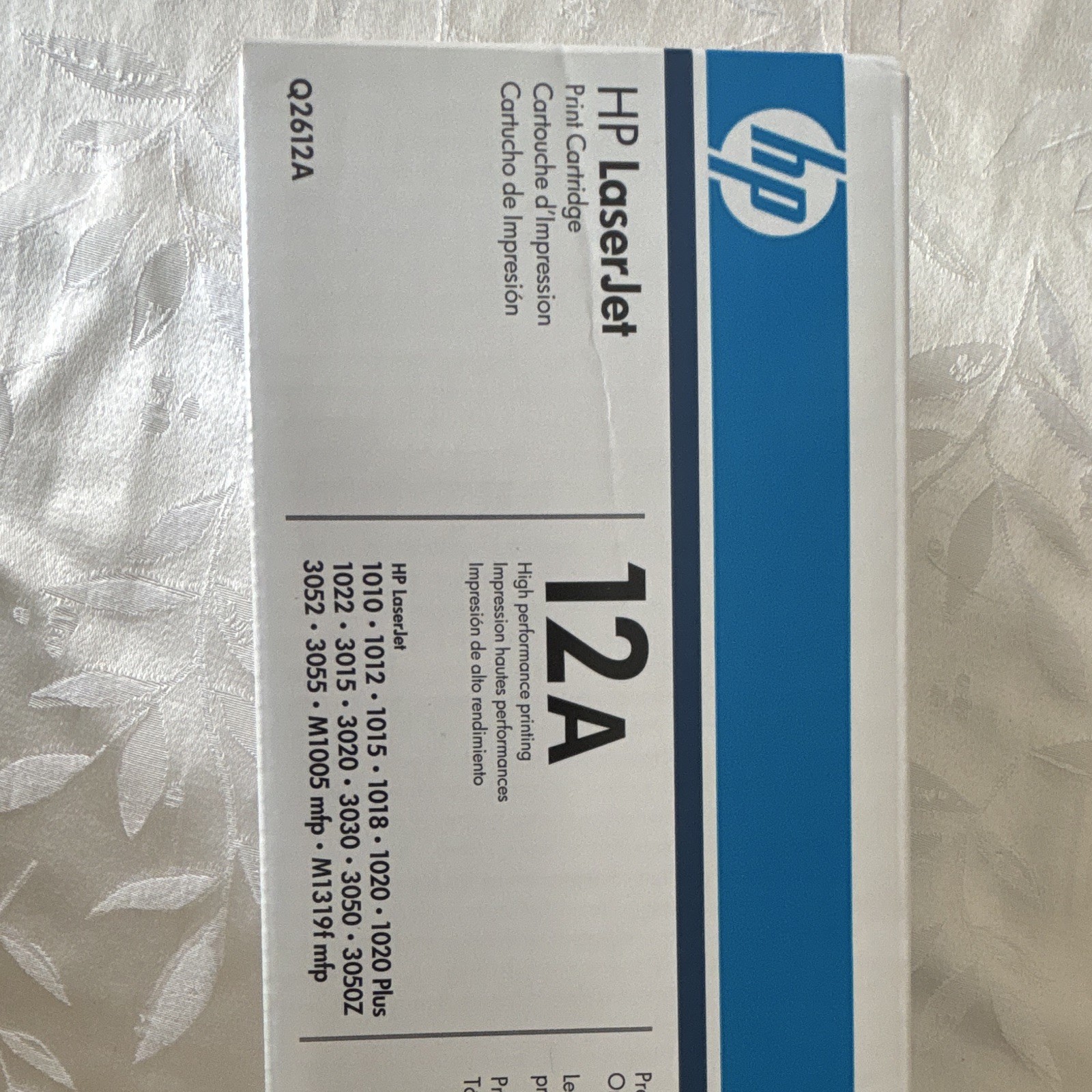 HP 12A Black Genuine Toner Cartridge Q2612A for LaserJet 1010 1012 1020