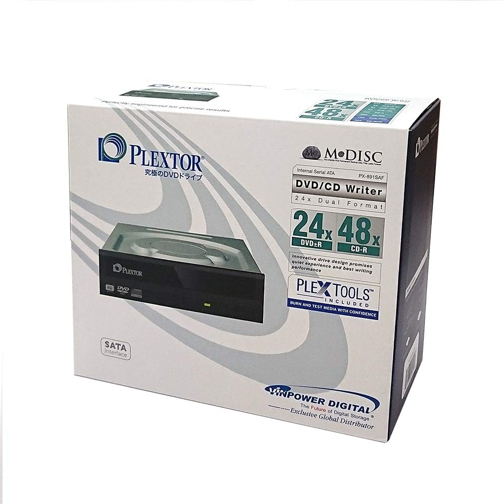 Digital Plextor PlexWriter PX-891SAF-R 24X +/- Dual Layer Burner Drive (Retail