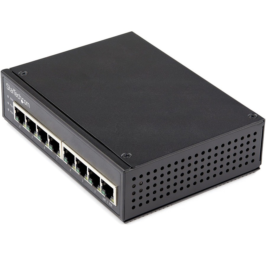 StarTech Industrial 8 Port Gigabit PoE Unmanged Switch IESC1G80UP