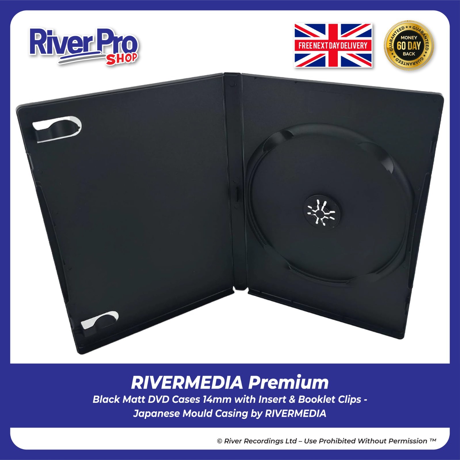 50 x SINGLE PREMIUM DVD CASE CASES 14MM SPINE BLACK CLEAR FRONT COVER SLEEVE