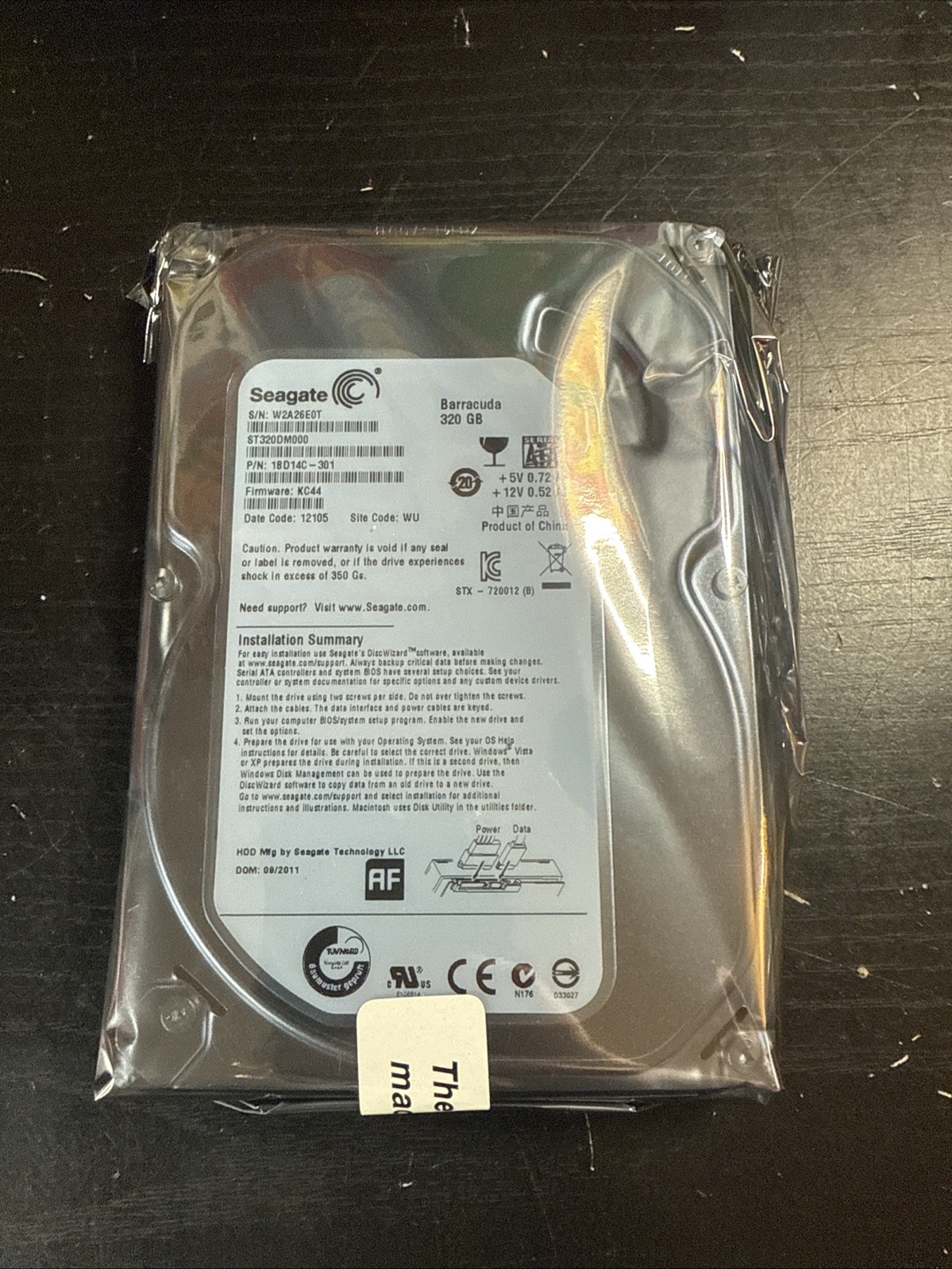 Seagate ST320DM000 Barracuda 320Gb 7200RPM 16Mb 3.5-Inch Internal Hard Drive