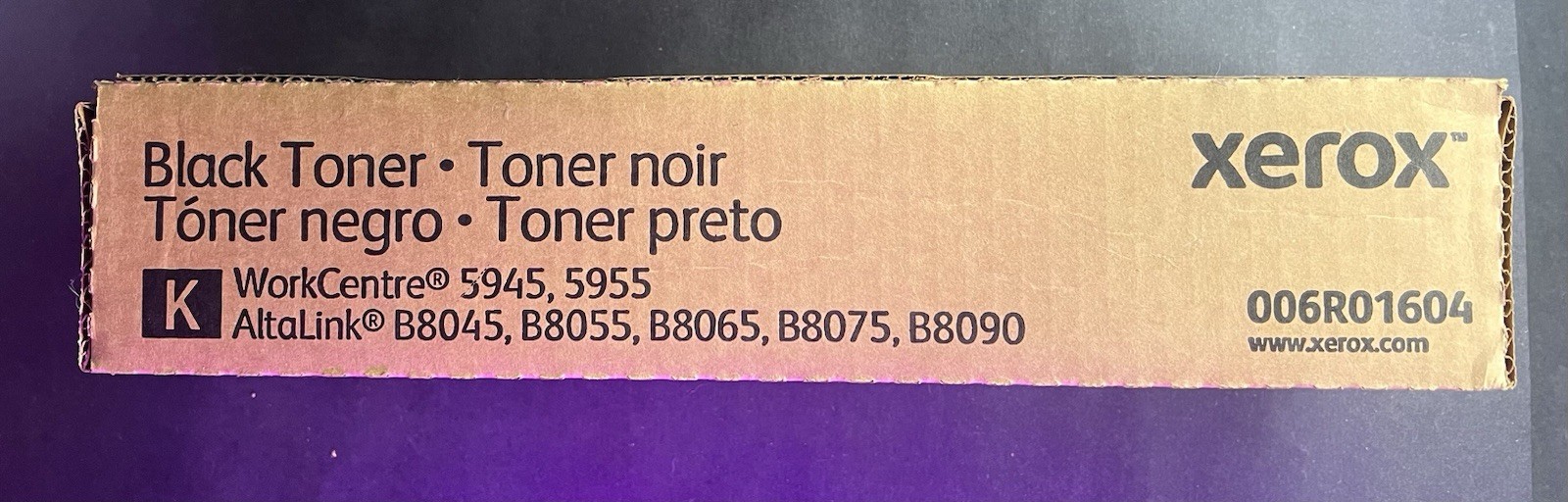 Genuine Xerox 006R01604 5945/B8090 Black Toner Cartridge WorkCentre 6R1605 NEW
