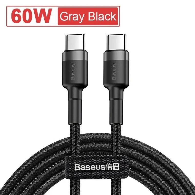 Baseus USB-C to USB-C Cable 100W 5A PD Fast Charging Braided Cord