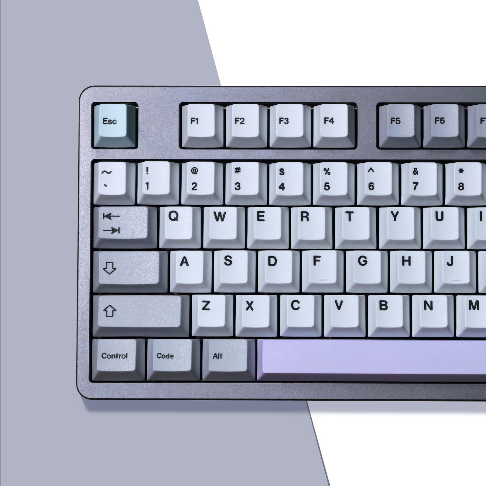 1.7mm Thickness Cherry Profile Muted Keycap Retro Gray Dye Subs PBT Keycap Set 