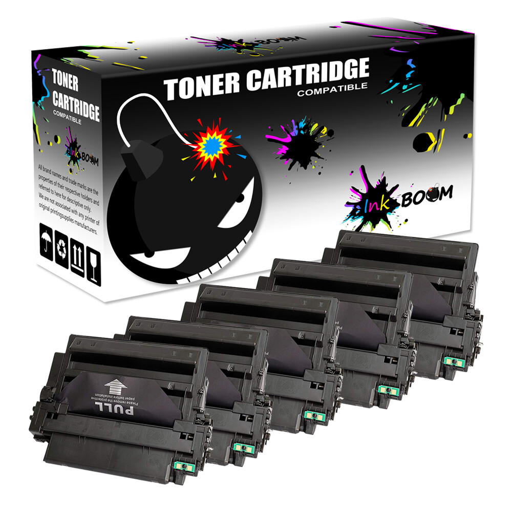 5 Black Toner Cartridges replace for HP Q6511X 11X LaserJet 2430n 2430 Printer