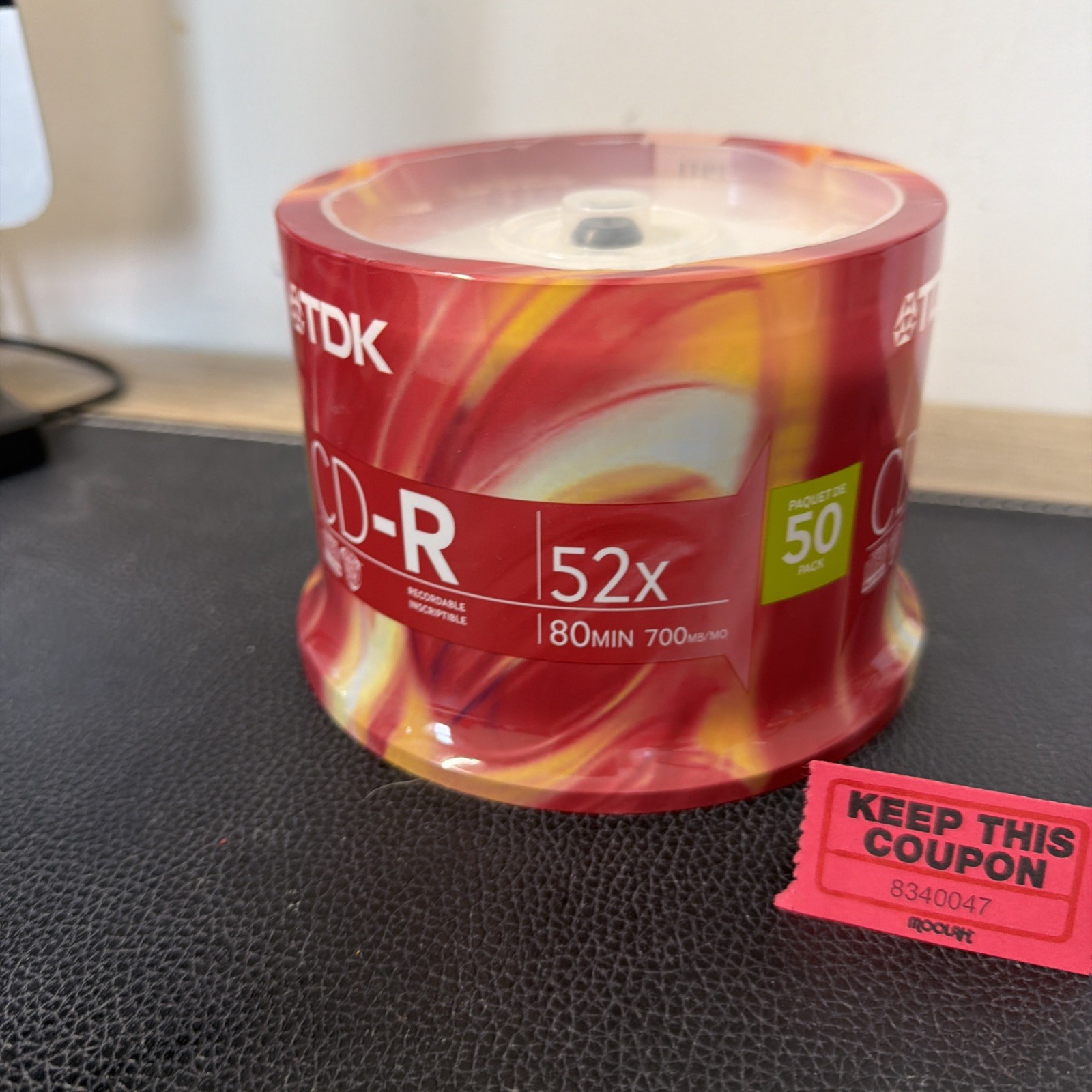 NEW TDK CD-R 80CB50TG 80 Minute 700 MB 52x 50-Pack Spindle Brand NEW Sealed CDR