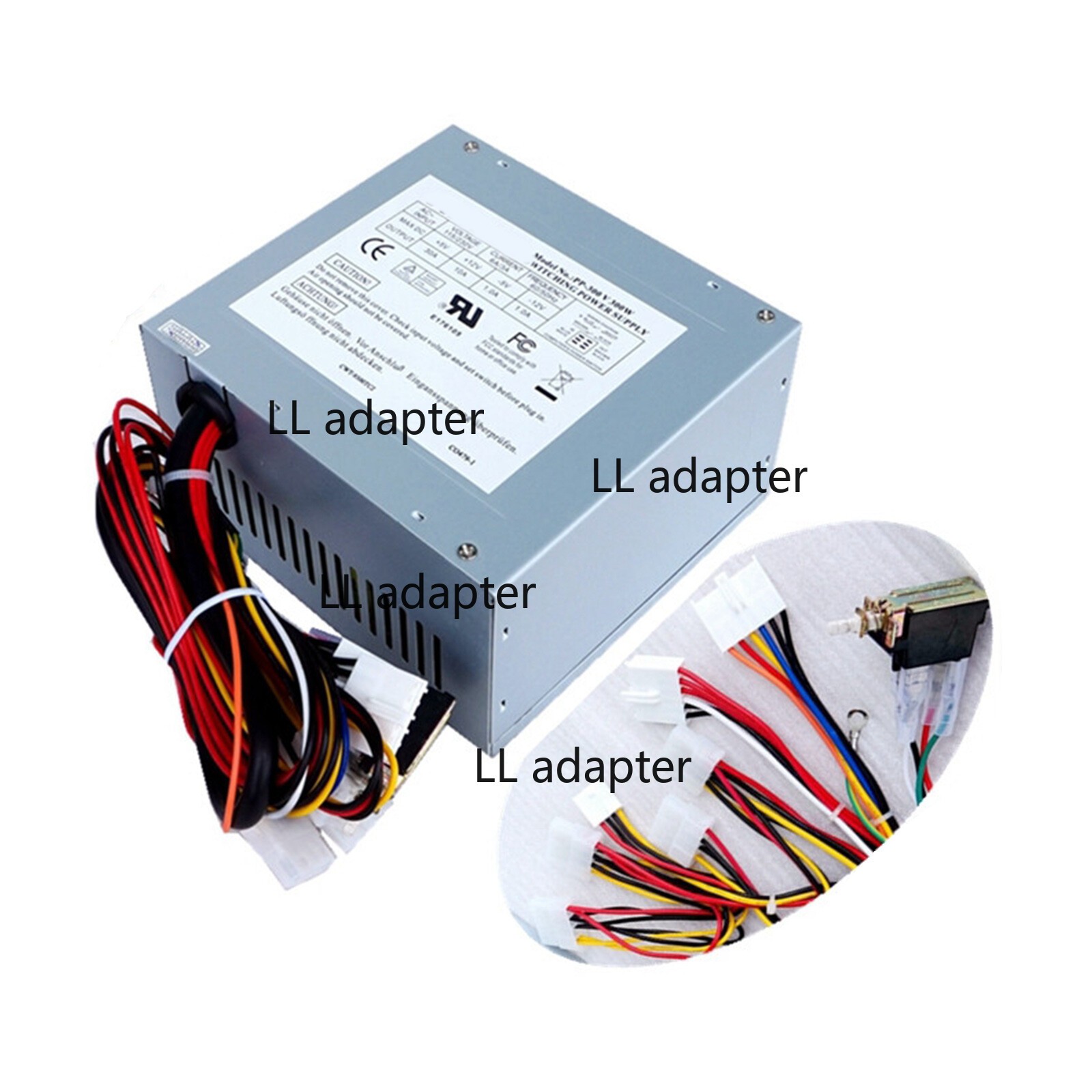 New For ANTEC Old-style Industrial Computer AT 300W Power Supply 140*150*86mm