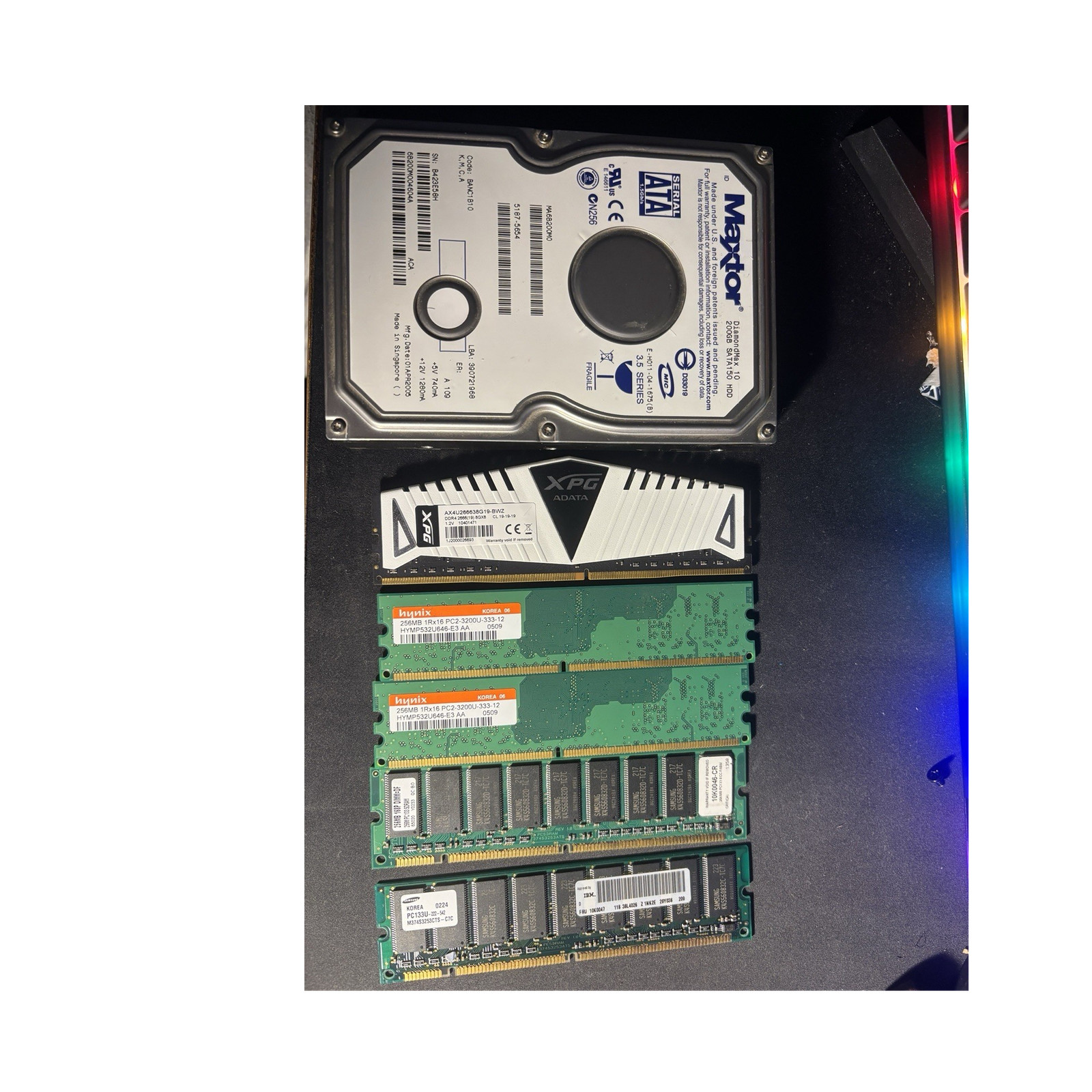 200GB SATA 3.5in Internal Hard Drive HDD, Ram- read description 